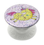 Load image into Gallery viewer, Glitter Jumping Unicorn Yellow