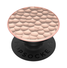 Load image into Gallery viewer, Hammered Metal Rose Gold